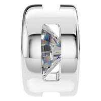 PE-9773 White Gold Pendant SET - Side View