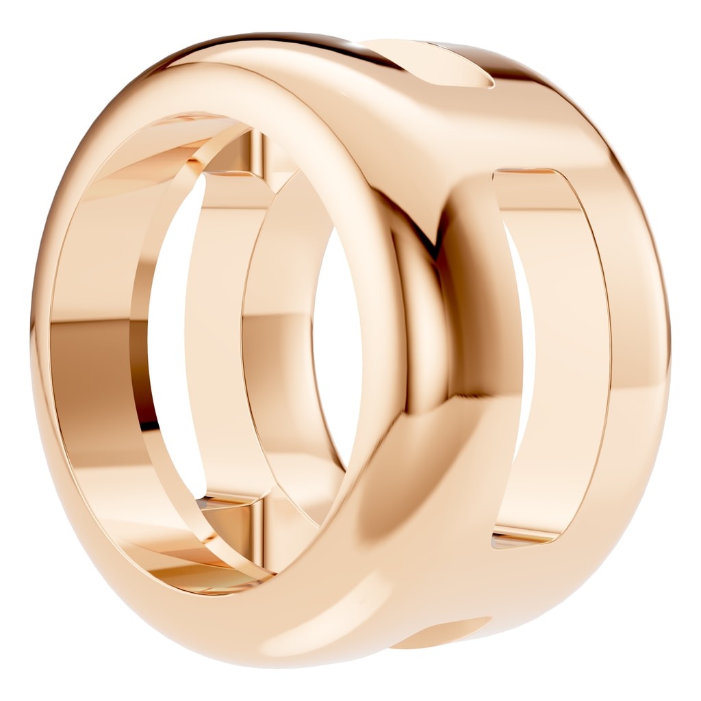 PE-9773 Rose Gold Pendant UNSET - Angle View