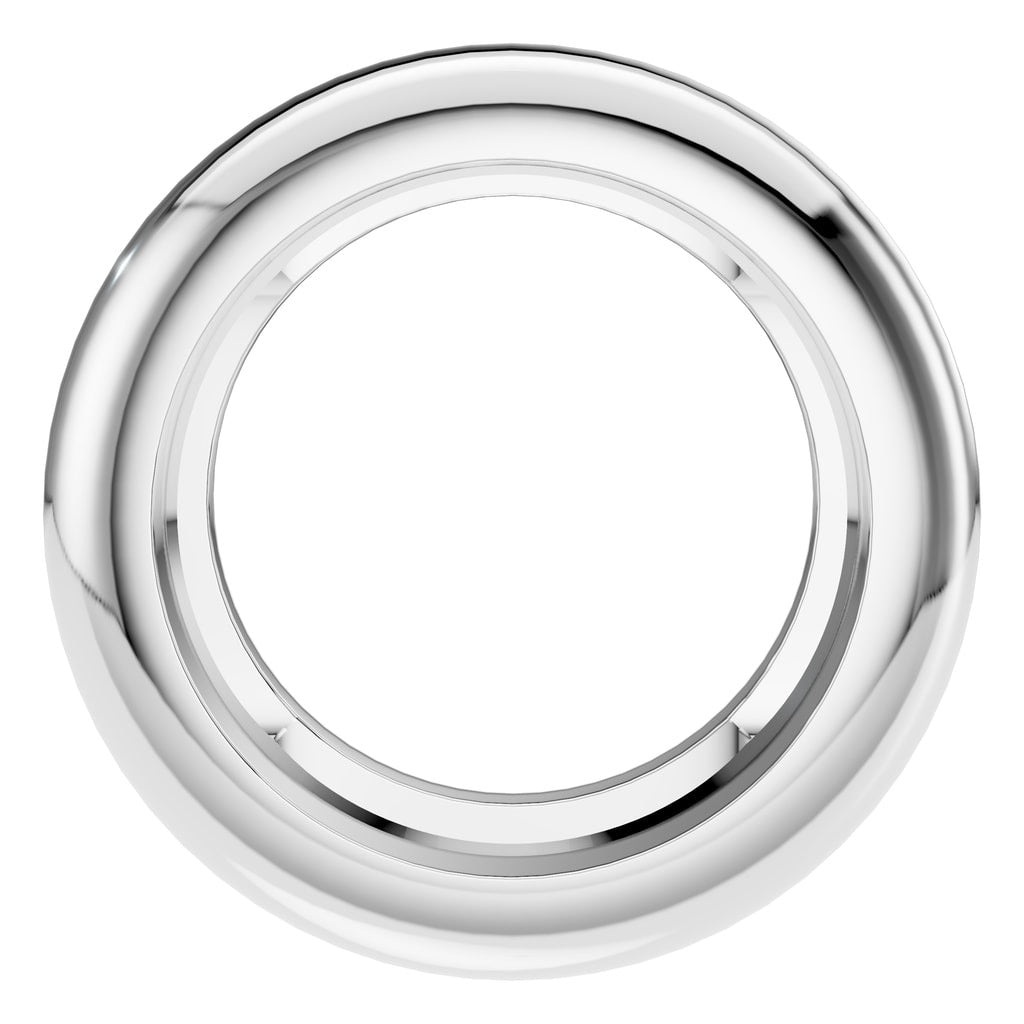 PE-9773 White Gold Pendant UNSET - Main View