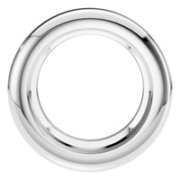 PE-9773 White Gold Pendant UNSET - Main View