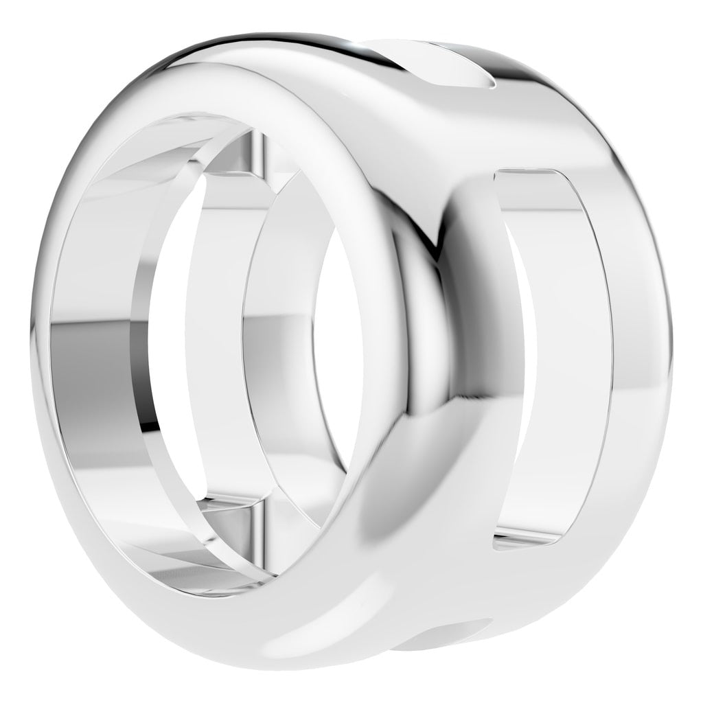 PE-9773 White Gold Pendant UNSET - Angle View