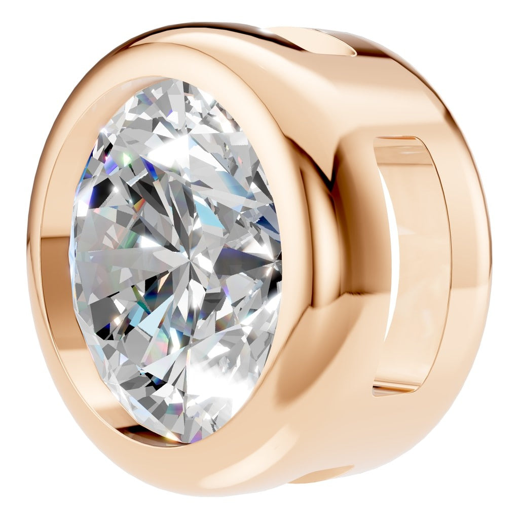 PE-9773 Rose Gold Pendant SET - Angle View