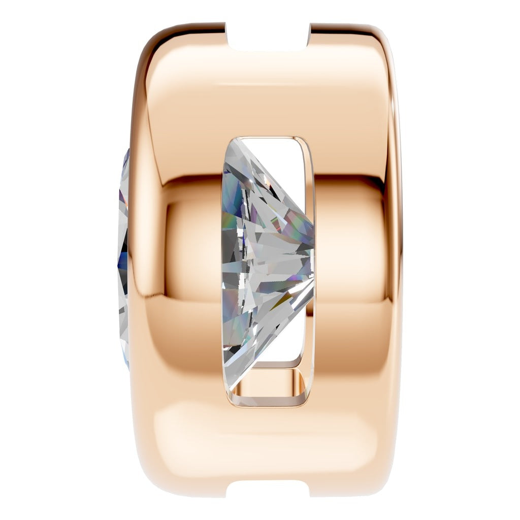 PE-9773 Rose Gold Pendant SET - Side View