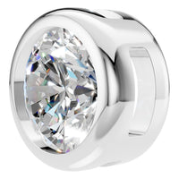 PE-9773 White Gold Pendant SET - Angle View