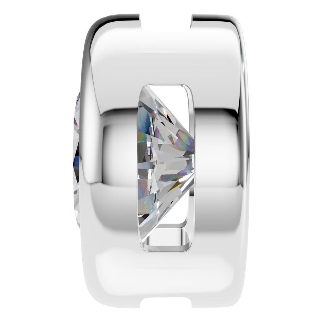PE-9773 White Gold Pendant SET - Side View