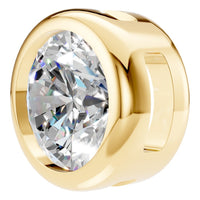 PE-9773 Yellow Gold Pendant SET - Angle View