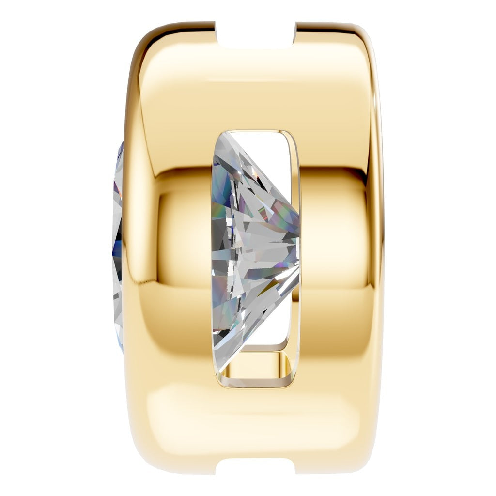 PE-9773 Yellow Gold Pendant SET - Side View
