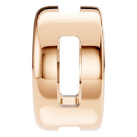 PE-9773 Rose Gold Pendant UNSET - Side View