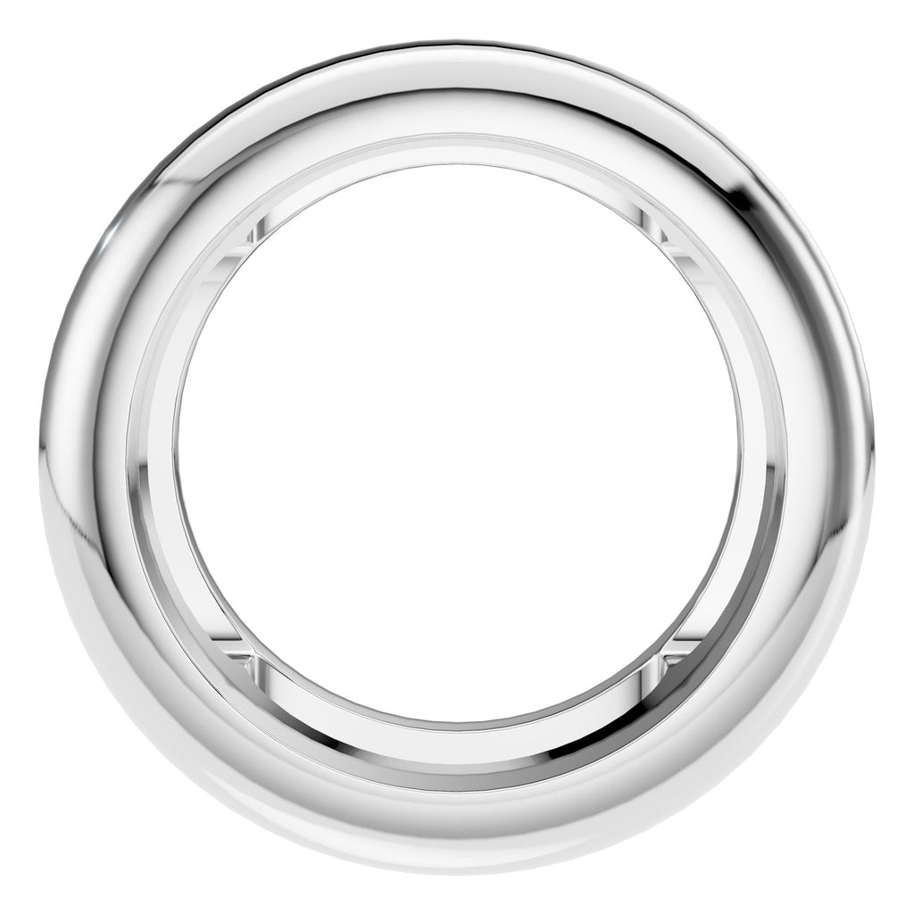 PE-9773 White Gold Pendant UNSET - Main View