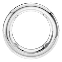 PE-9773 White Gold Pendant UNSET - Main View