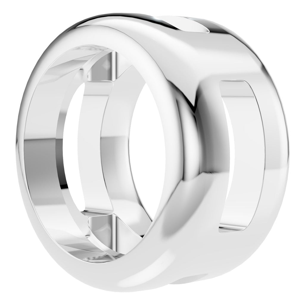 PE-9773 White Gold Pendant UNSET - Angle View