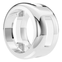 PE-9773 White Gold Pendant UNSET - Angle View