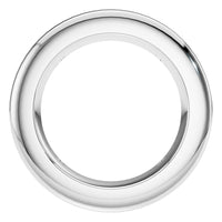 PE-9773 White Gold Pendant UNSET - Back View