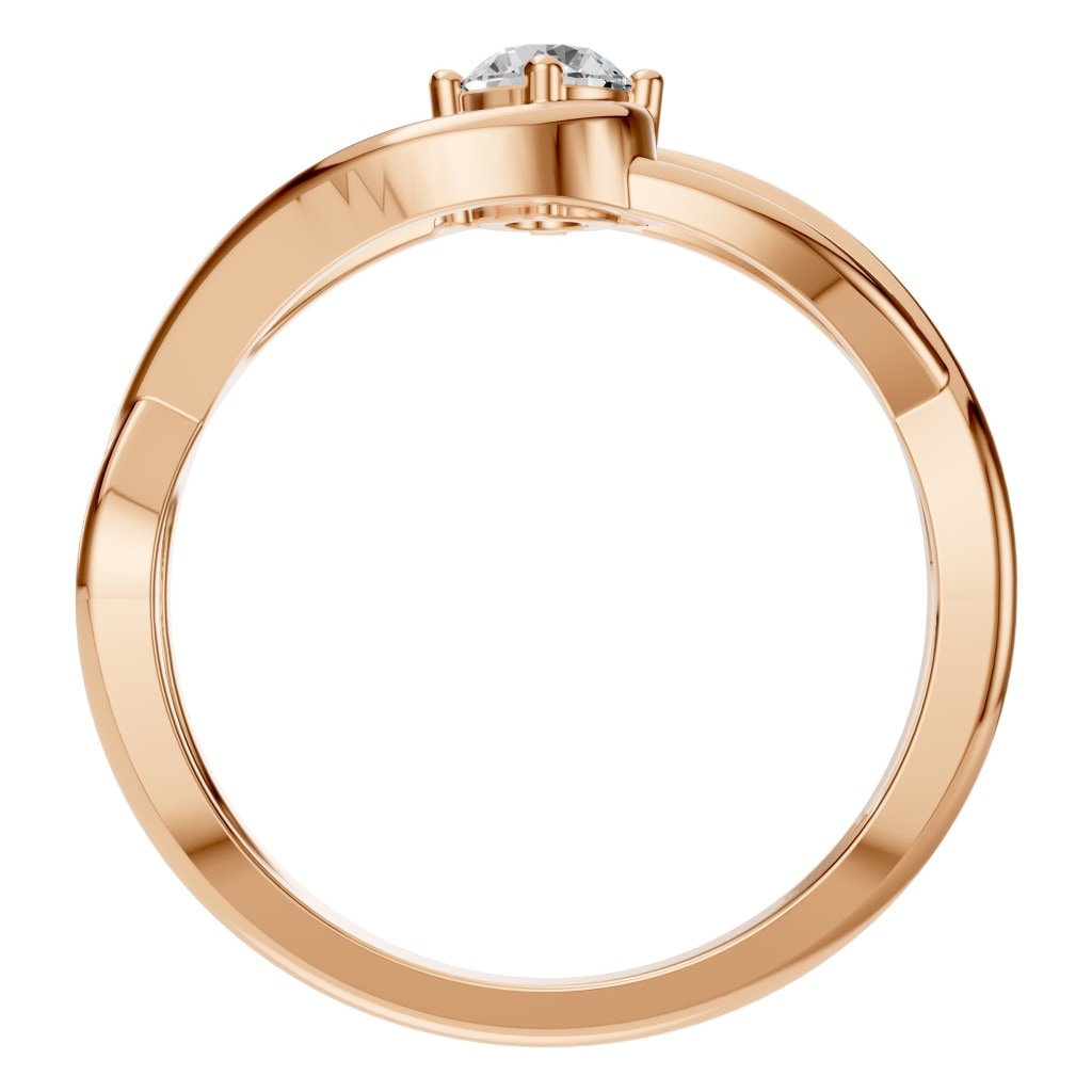 RI-0023 Rose Gold Ring SET - Top View