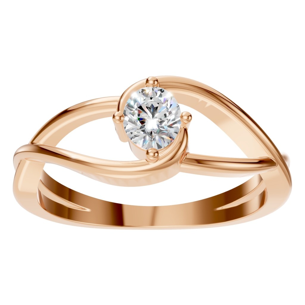 RI-0023 Rose Gold Ring SET - Front View