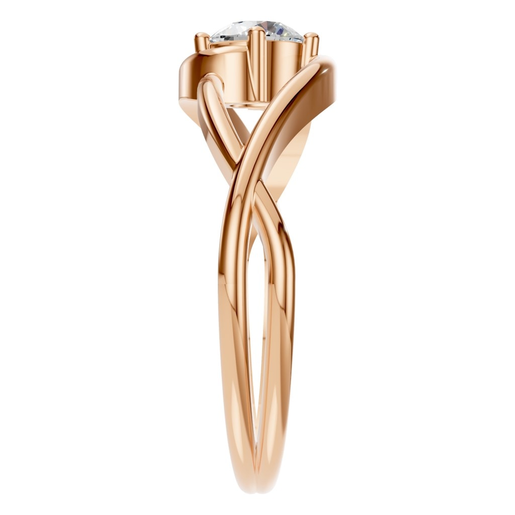 RI-0023 Rose Gold Ring SET - Side View