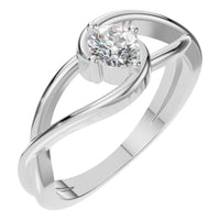 RI-0023 White Gold Ring SET - Main View
