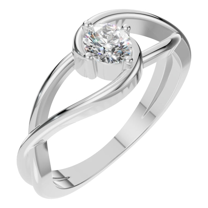 Split Shank Solitaire Ring Mounting - Oval 5x4mm