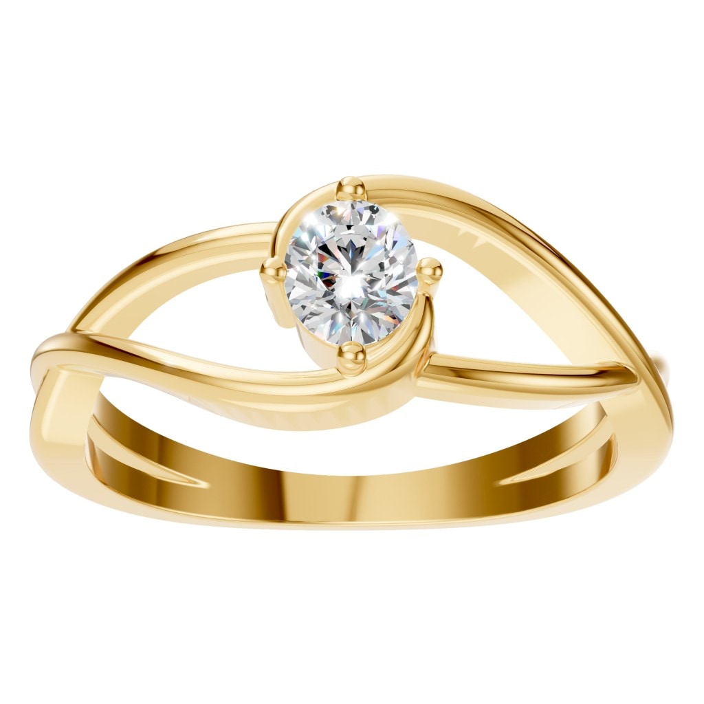 RI-0023 Yellow Gold Ring SET - Front View