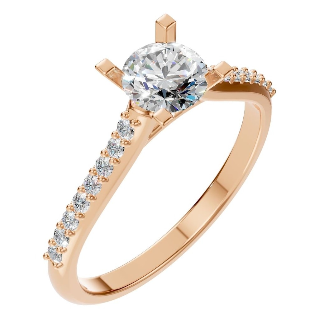 RI-0027 Rose Gold Ring SET - Main View
