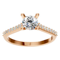 RI-0027 Rose Gold Ring SET - Front View