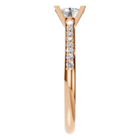 RI-0027 Rose Gold Ring SET - Side View