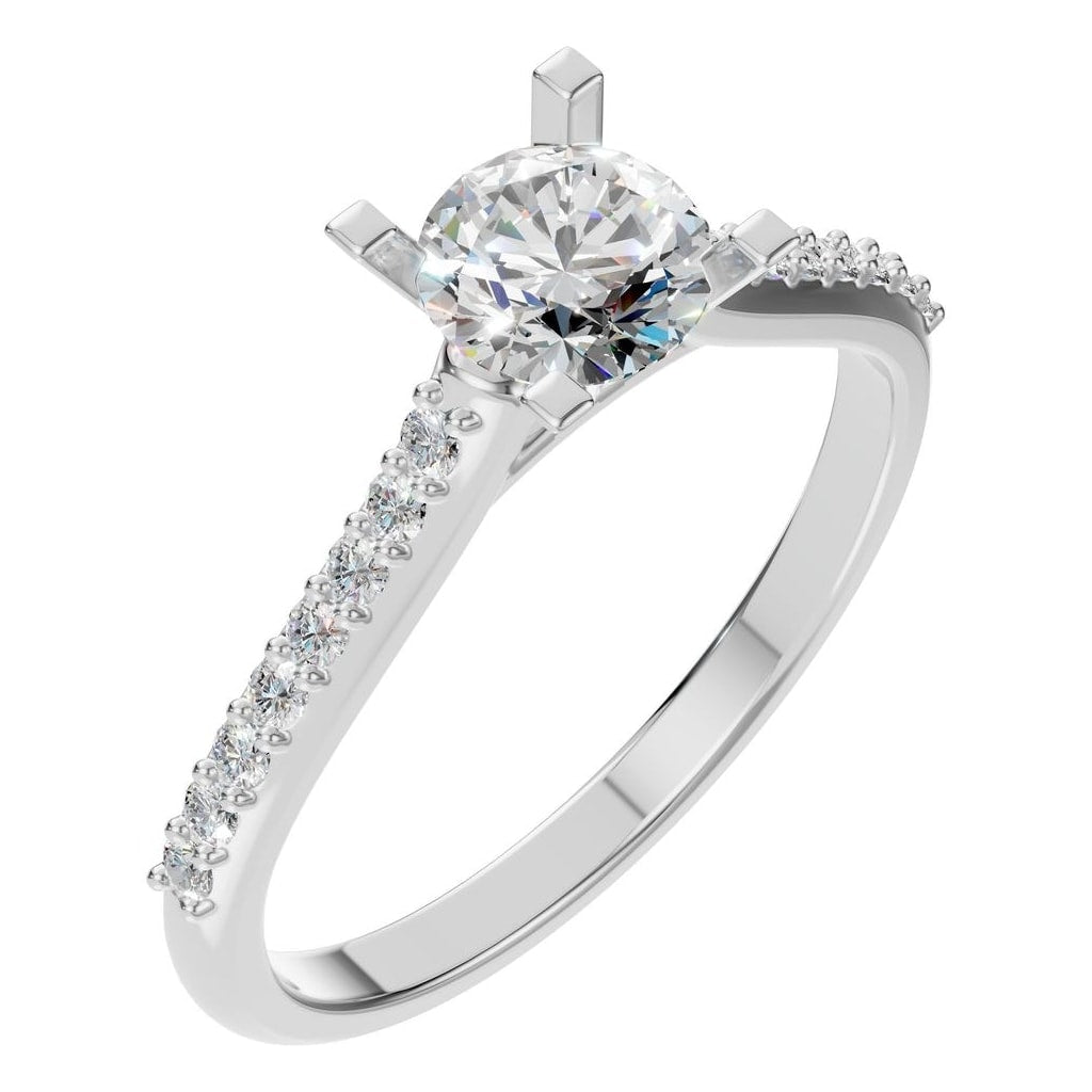RI-0027 White Gold Ring SET - Main View