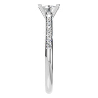 RI-0027 White Gold Ring SET - Side View