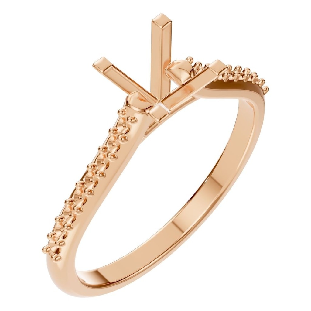 RI-0027 Rose Gold Ring UNSET - Main View