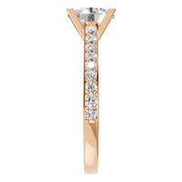 RI-0027 Rose Gold Ring SET - Side View