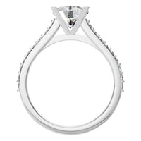 RI-0027 White Gold Ring SET - Top View