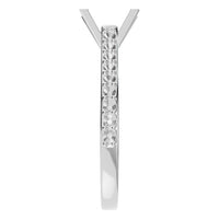 RI-0027 White Gold Ring UNSET - Side View