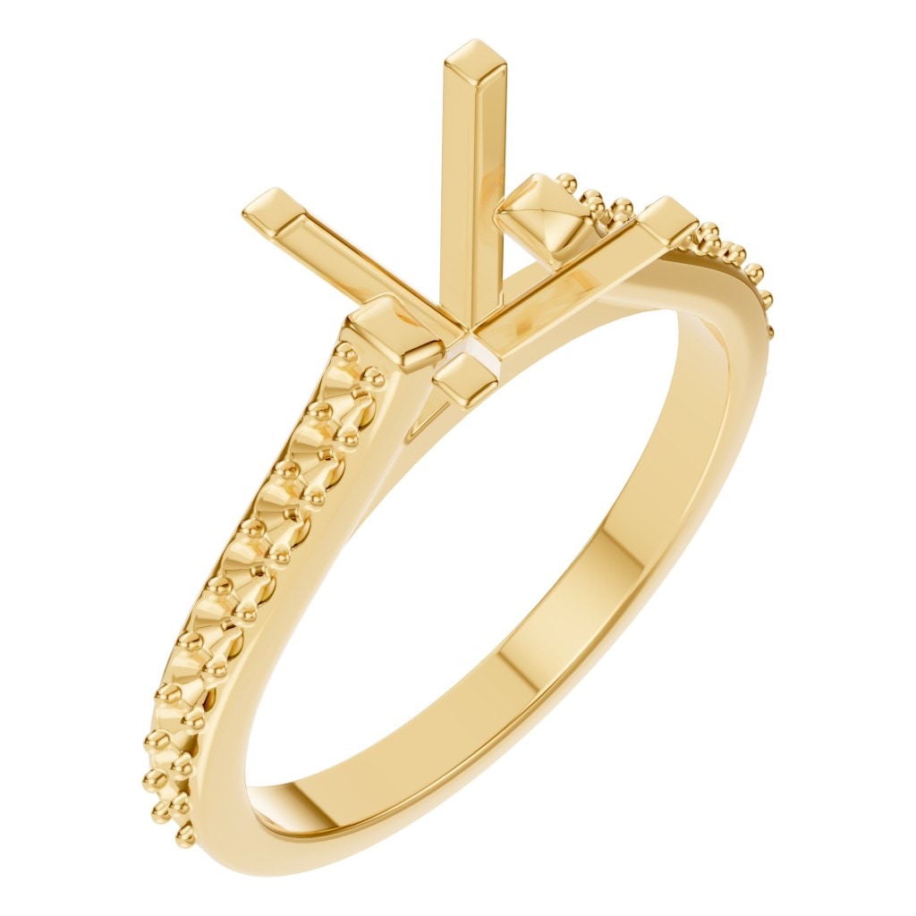 RI-0027 Yellow Gold Ring UNSET - Main View