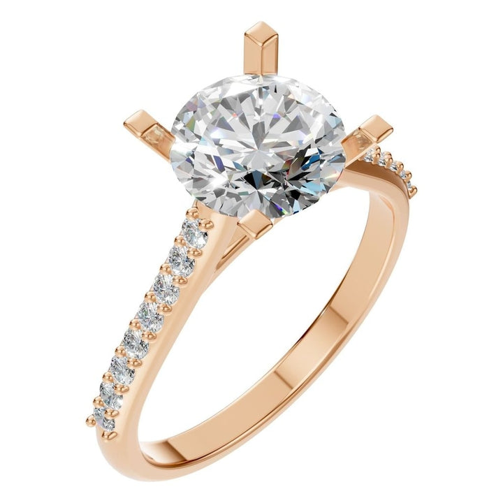 Solitaire Ring Mounting - Round 7.3mm
