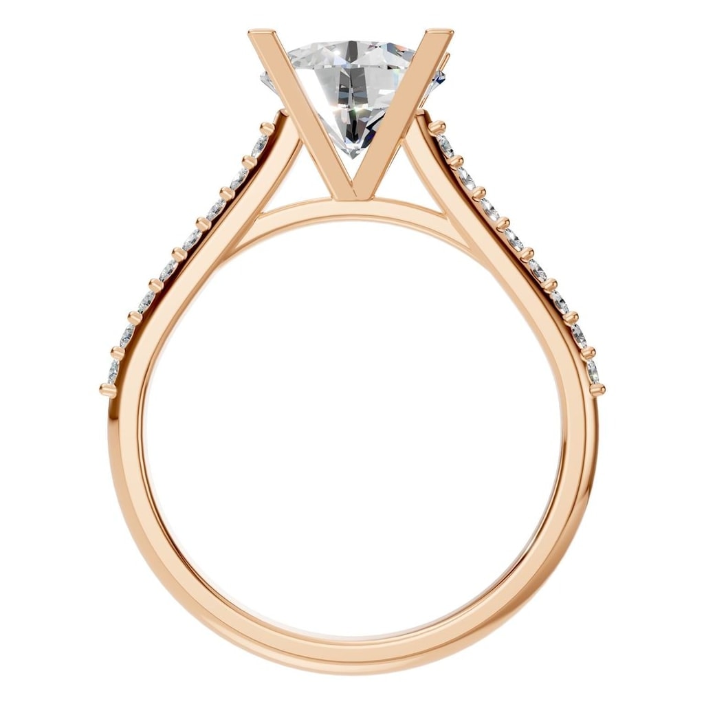 RI-0027 Rose Gold Ring SET - Top View