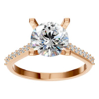 RI-0027 Rose Gold Ring SET - Front View