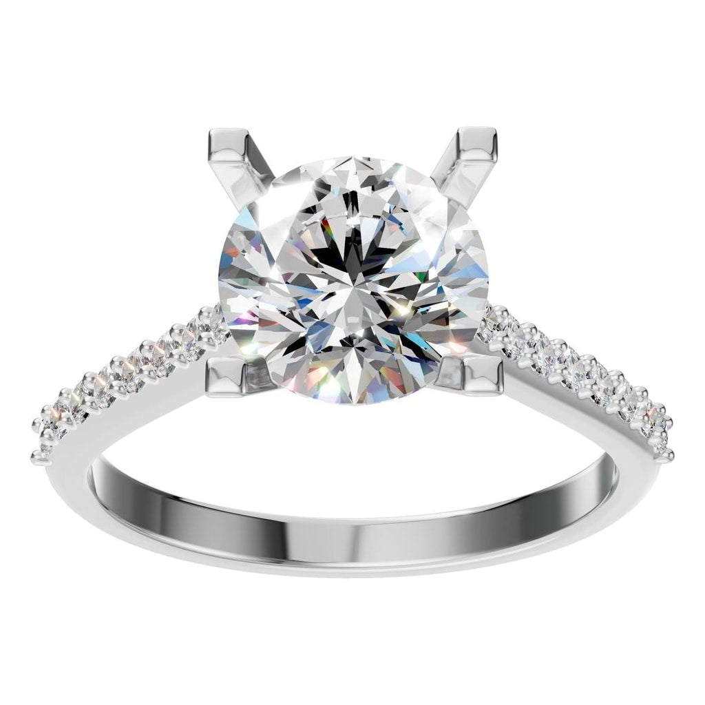 RI-0027 White Gold Ring SET - Front View