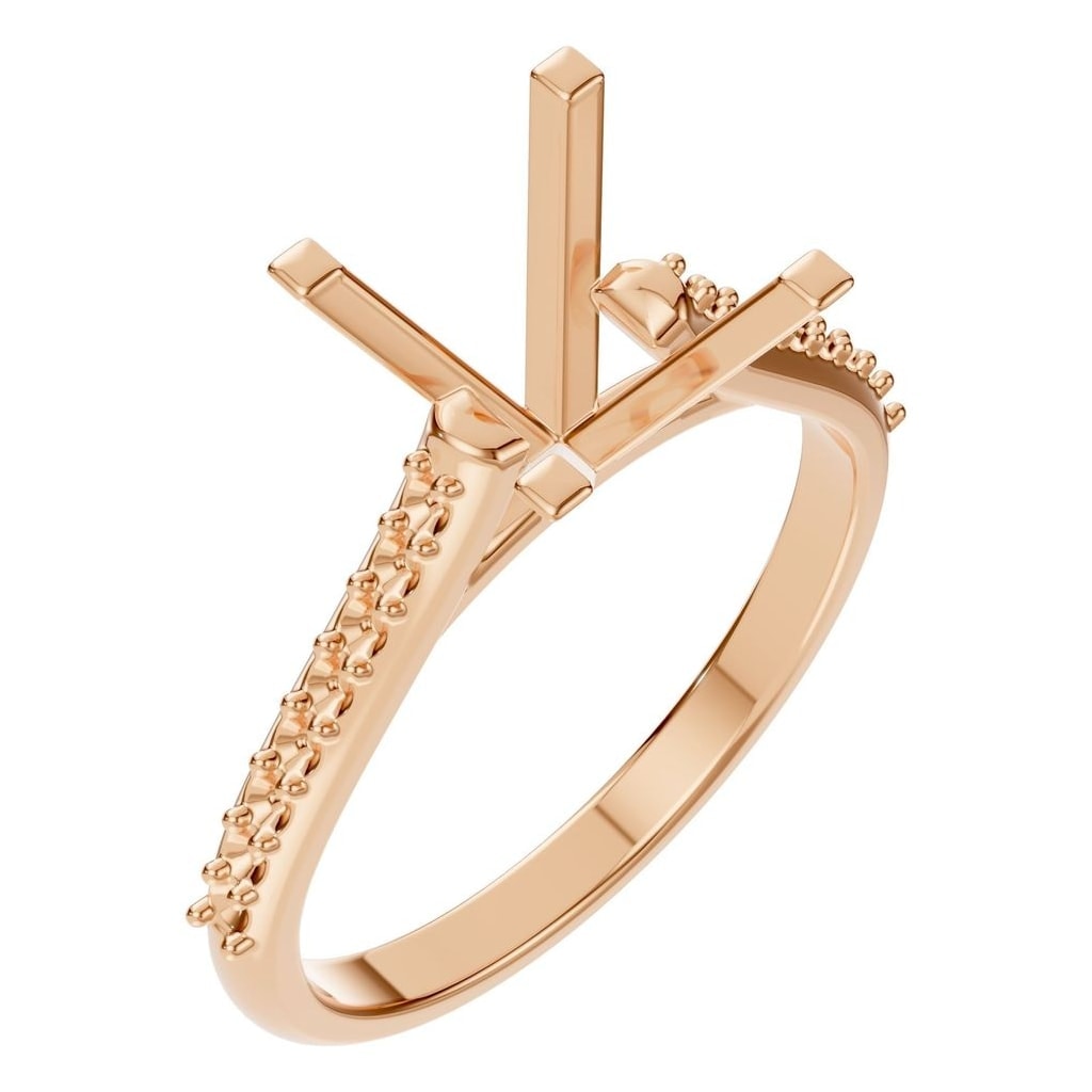RI-0027 Rose Gold Ring UNSET - Main View