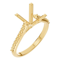 RI-0027 Yellow Gold Ring UNSET - Main View