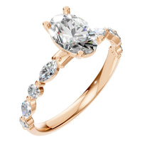 RI-0039 Rose Gold Ring SET - Main View