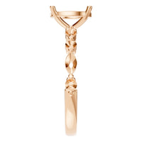RI-0039 Rose Gold Ring UNSET - Side View