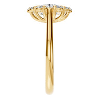 RI-0051 Yellow Gold Ring SET - Side View