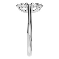 RI-0051 White Gold Ring UNSET - Side View