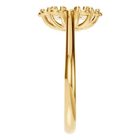 RI-0051 Yellow Gold Ring UNSET - Side View