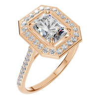 RI-0073 Rose Gold Ring SET - Main View