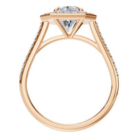 RI-0073 Rose Gold Ring SET - Top View