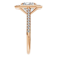 RI-0073 Rose Gold Ring SET - Side View