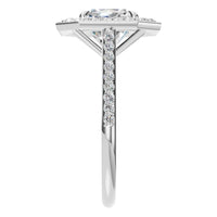 RI-0073 White Gold Ring SET - Side View