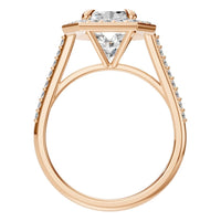 RI-0073 Rose Gold Ring SET - Top View