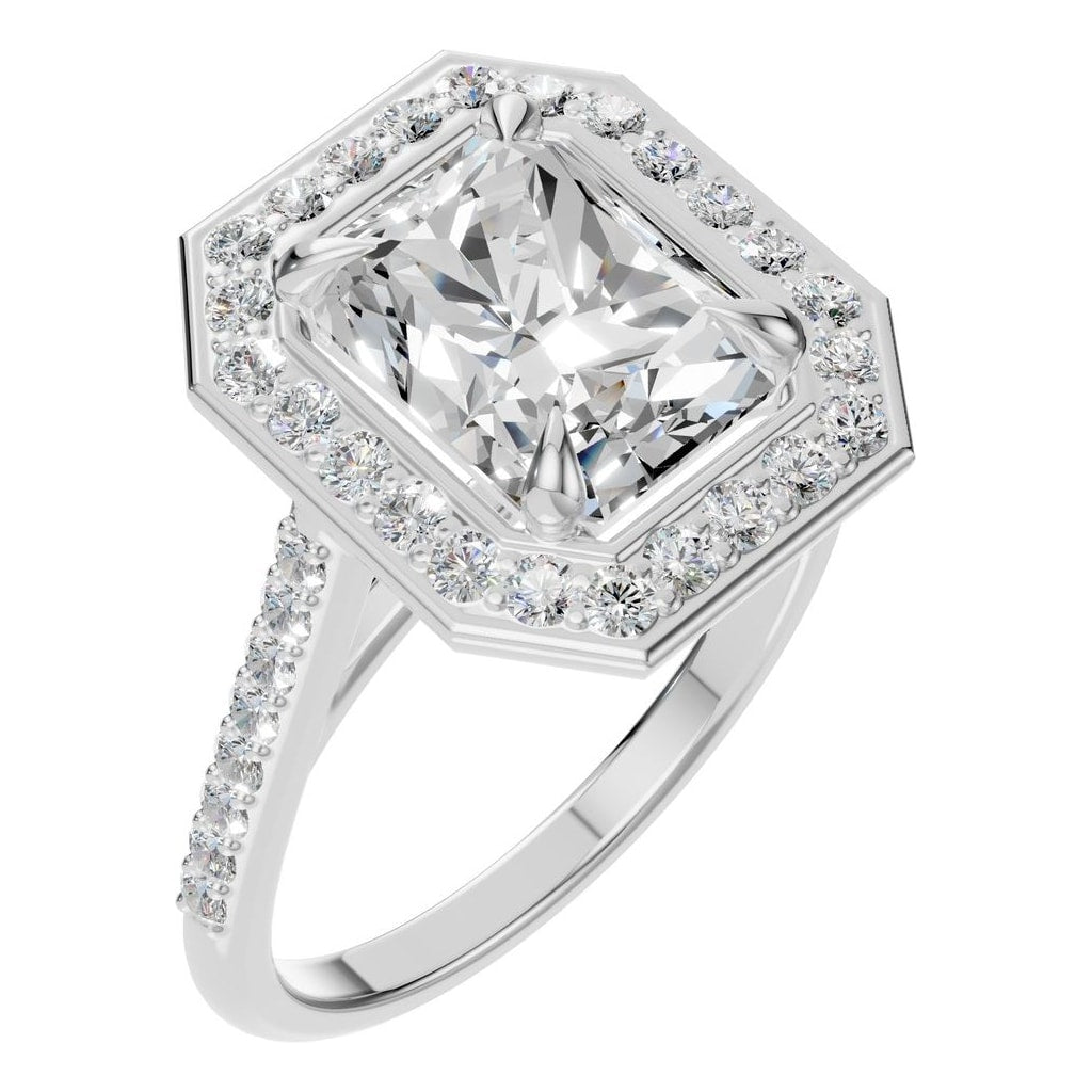 RI-0073 White Gold Ring SET - Main View